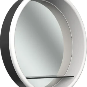 Seulement Aujourd'hui Miroir lumineux Schneider Lune D2W Noir mat Couleur de lumière réglable en continu 2000-6500 K
